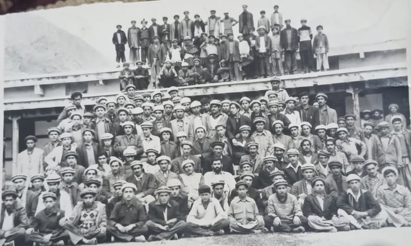 Students and Teachers of Government High School Drosh Chitral circa 1981