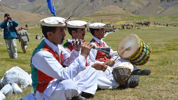 Muscial Band of Chitral Scouts; (Instruments: Sunai, Damama & Dol)