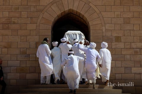 The final sight of the casket before the burial