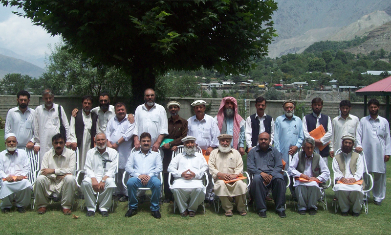 chitrali khowar writers in Terichmir hotel chitral 2012