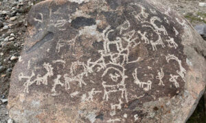 petroglyph rock carvings of parwak upper chitral