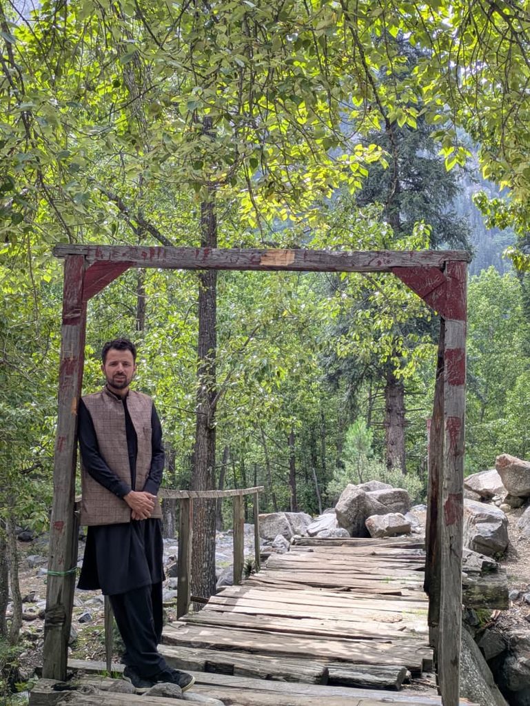 The author, Imran Khan Azad, in Khazankot Kumrat